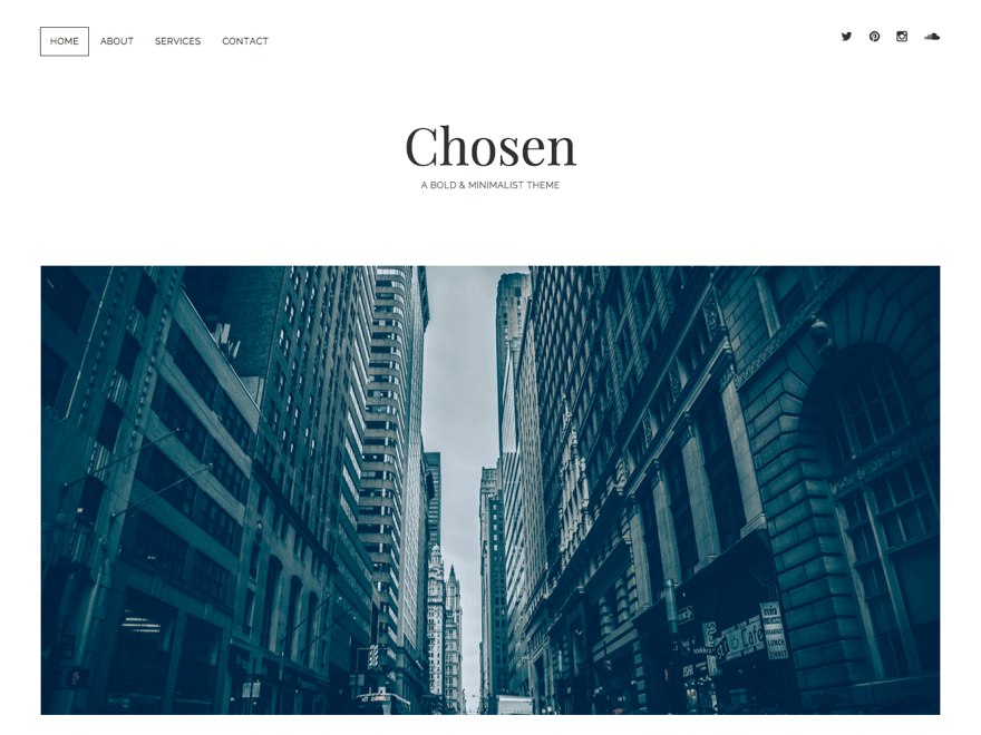 Chosen wordpress theme