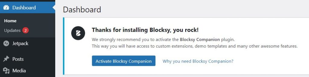 Blocksy theme