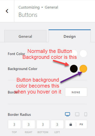 blocksy theme button design